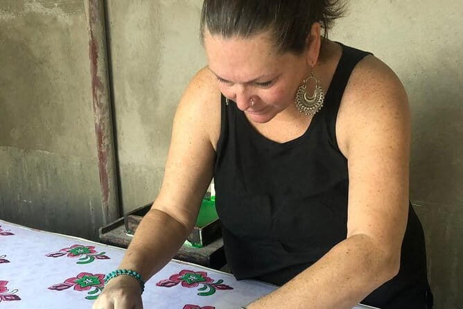 Exclusive Block Print Workshop in Rajasthan - Hands-on printing: your turn with blocks, dyes, and cotton
